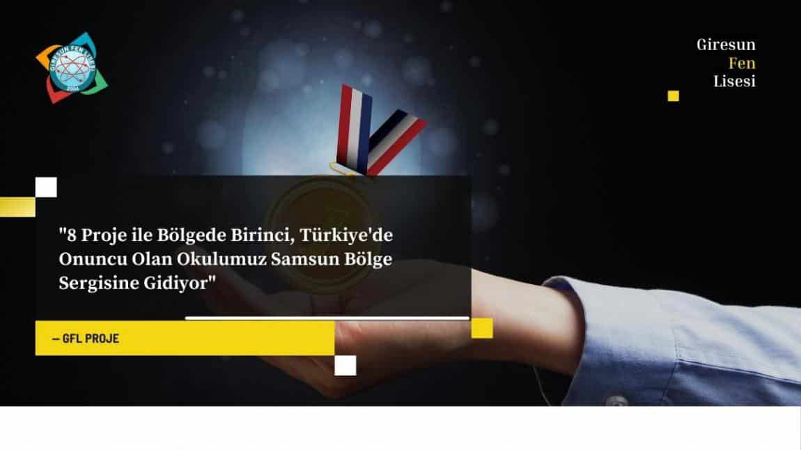 8 Proje ile Bölgede Birinci, Türkiye'de Onuncu Olan Okulumuz Samsun Bölge Sergisine Gidiyor